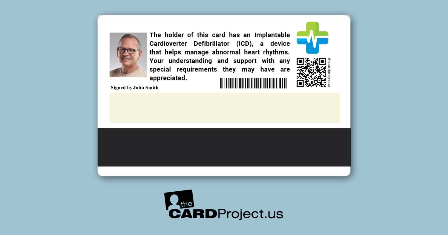 ICD Premium Medical Card (REAR)